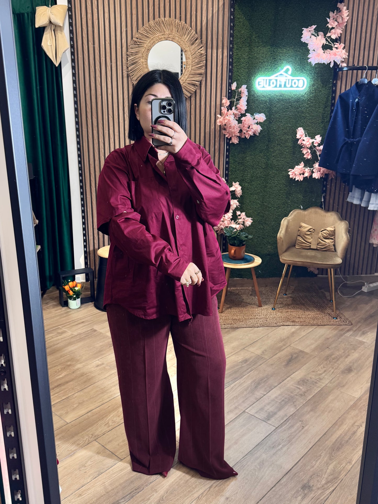 Camicia con manicotti