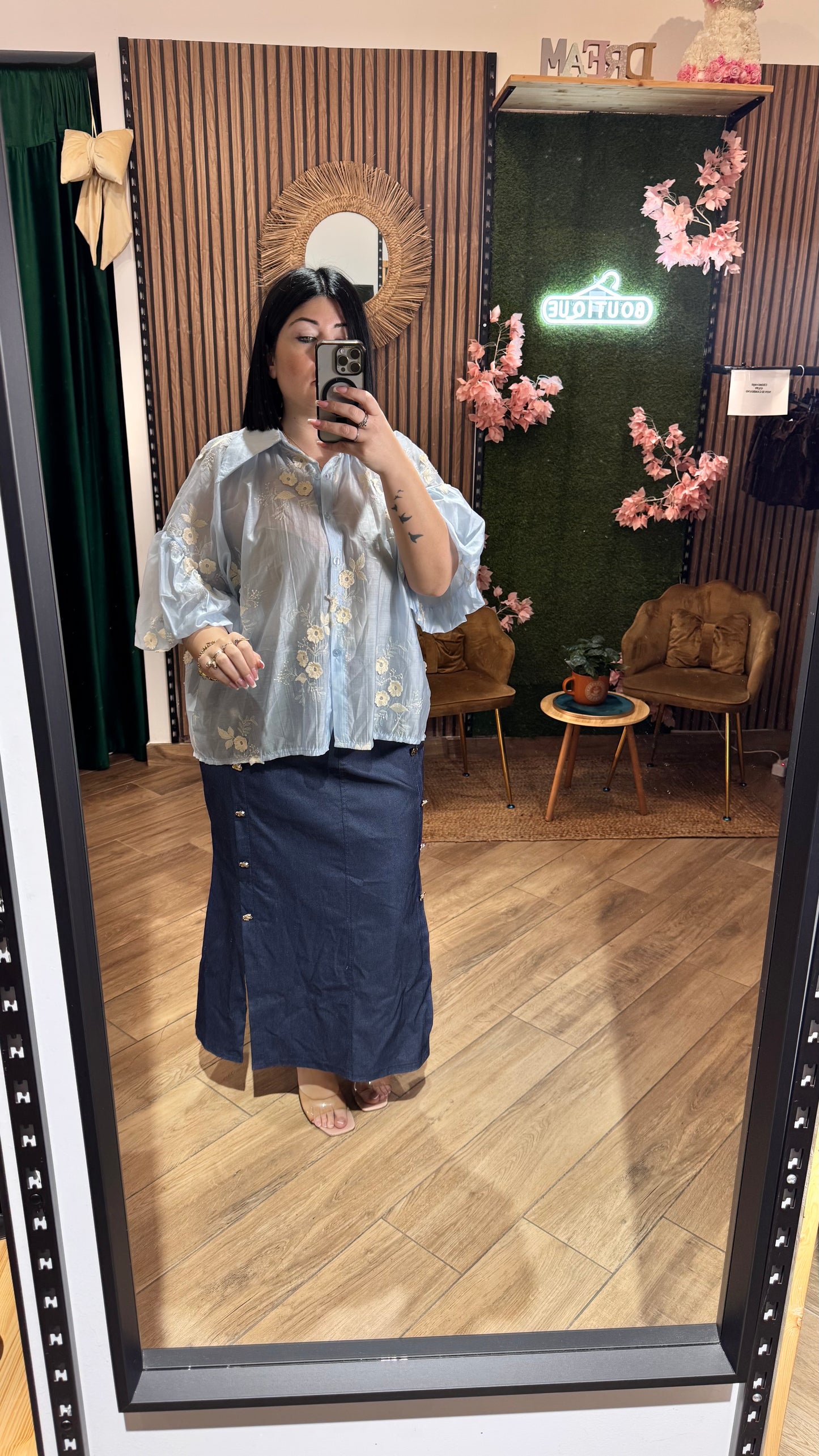 Gonna lunga di jeans