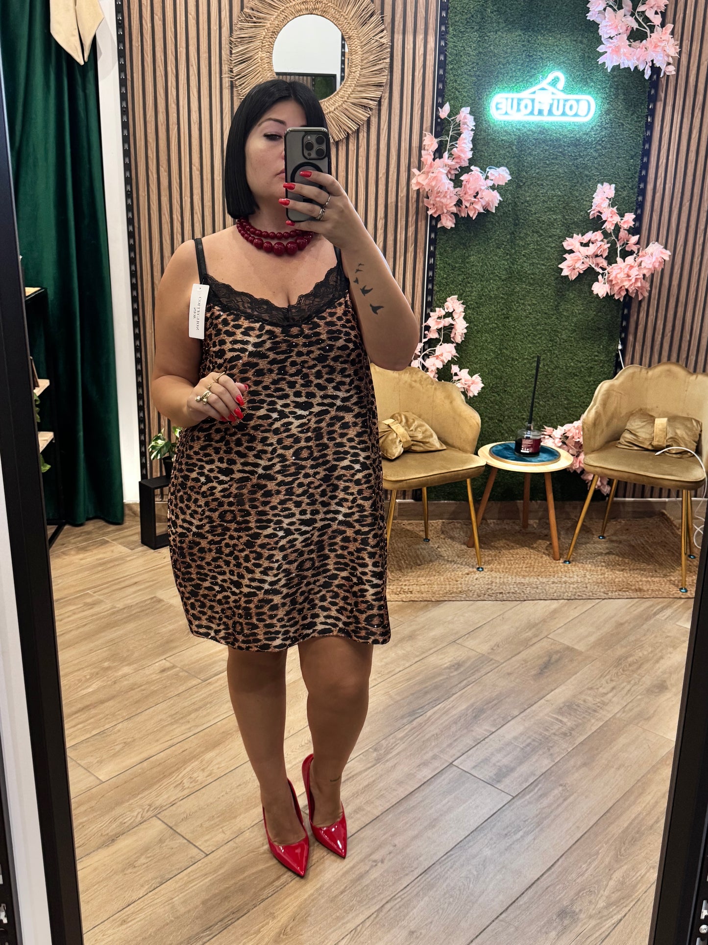 Canotta lunga Animalier