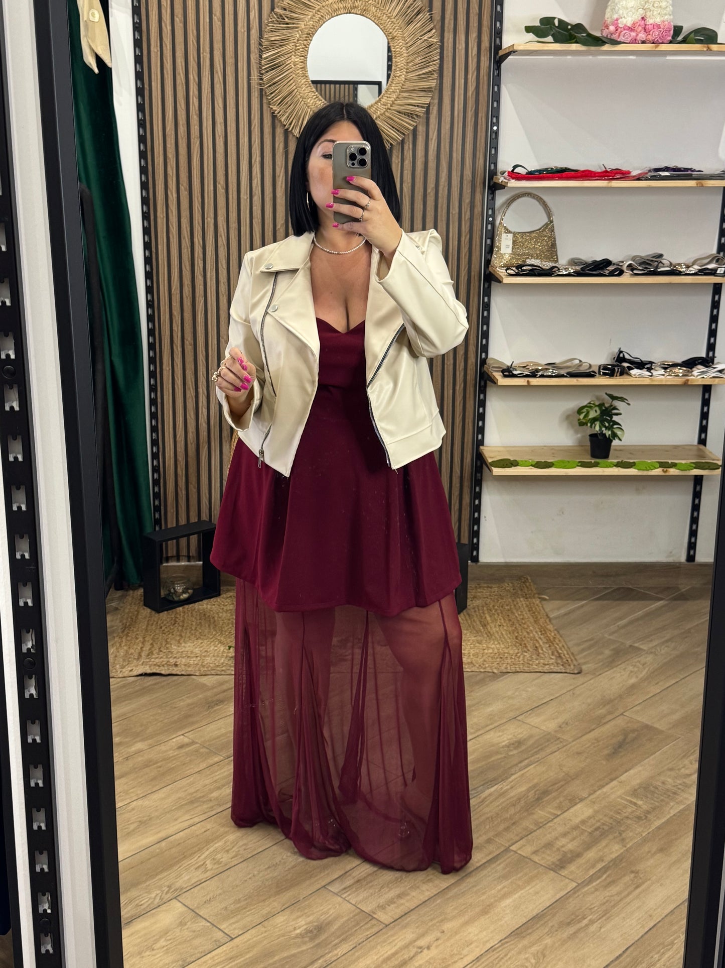 Giacca doppio petto pelle