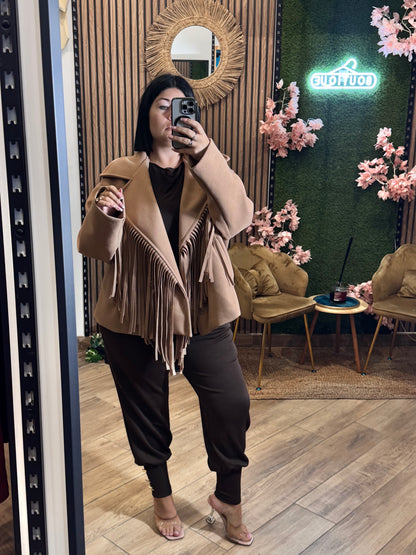 Cappotto frange