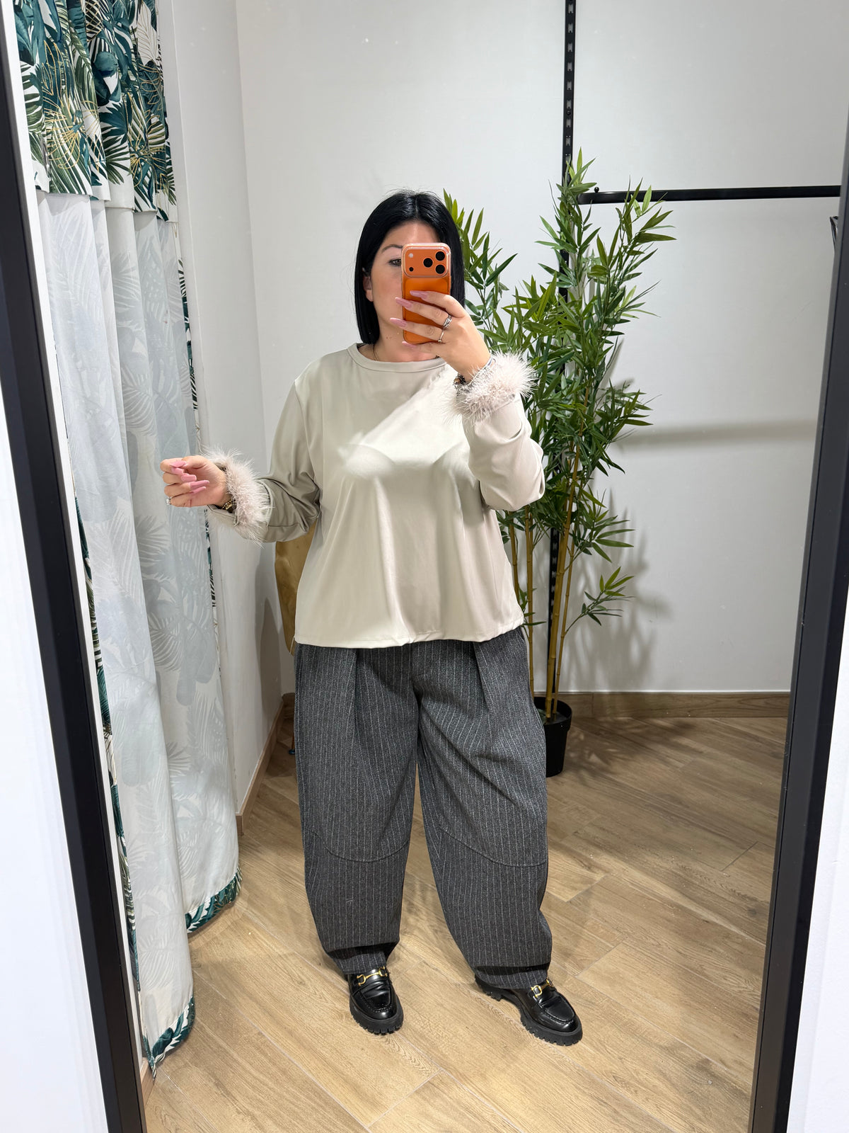 Maglia piume