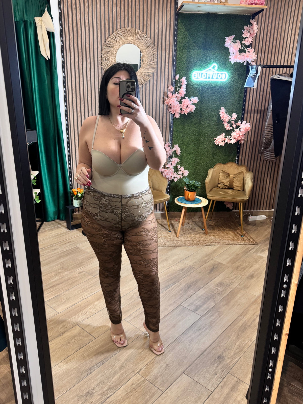 Leggins merlettato