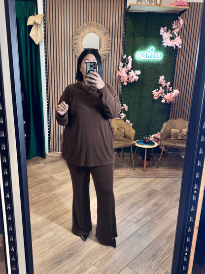 Tuta lana collo alto