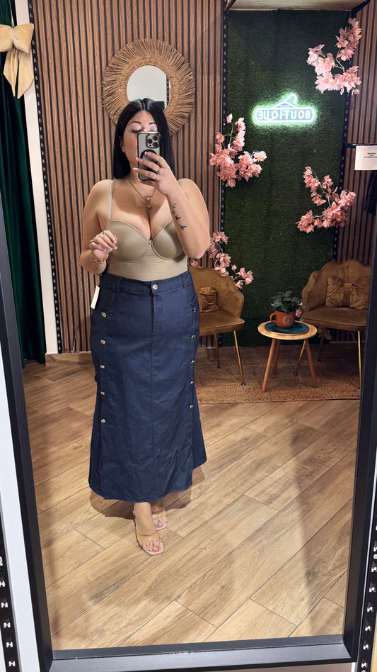 Gonna lunga di jeans