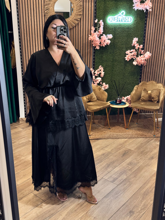 Coordinato gonna raso