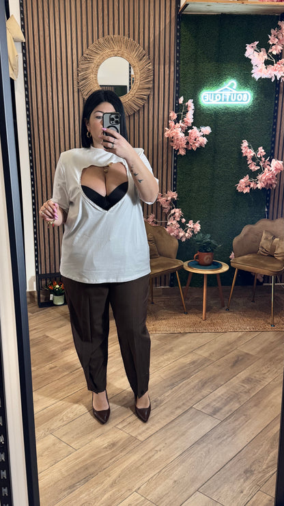 Pantalone bottoncino