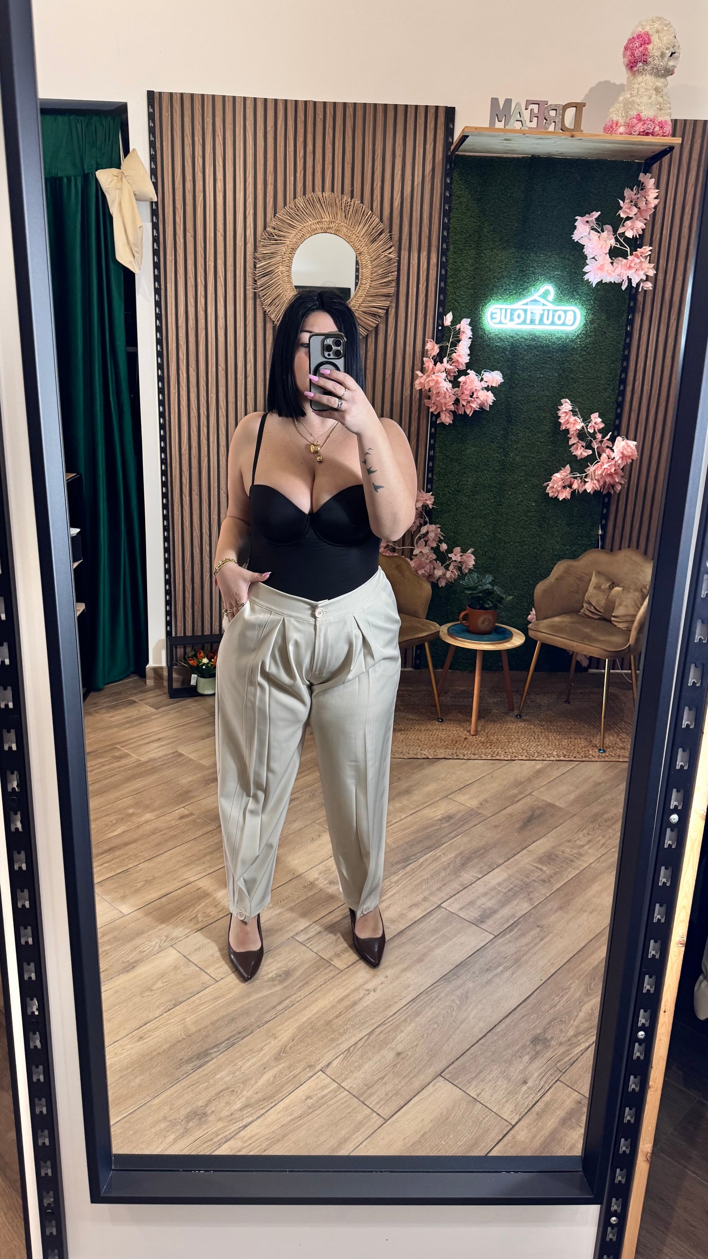 Pantalone bottoncino