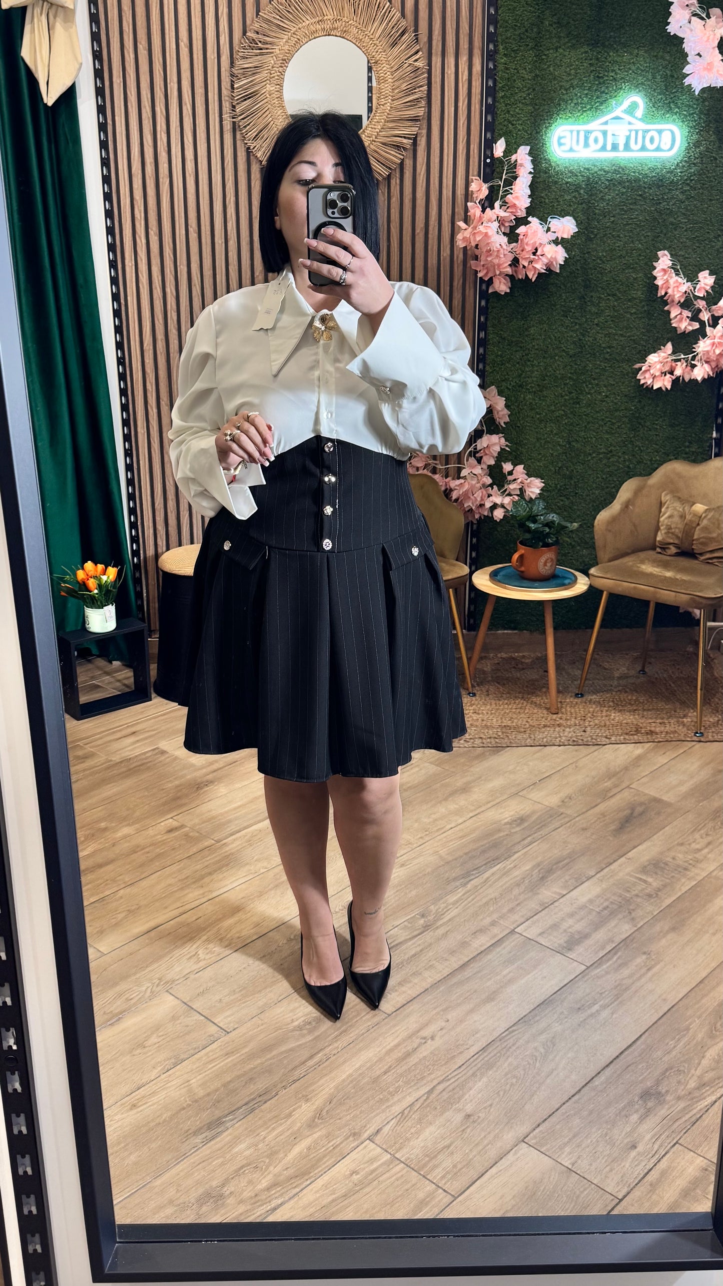 Dress gessato