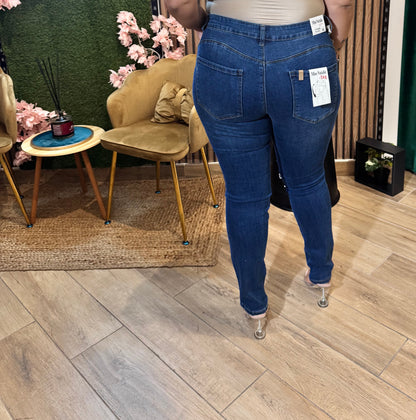 Jeans stretto brilla