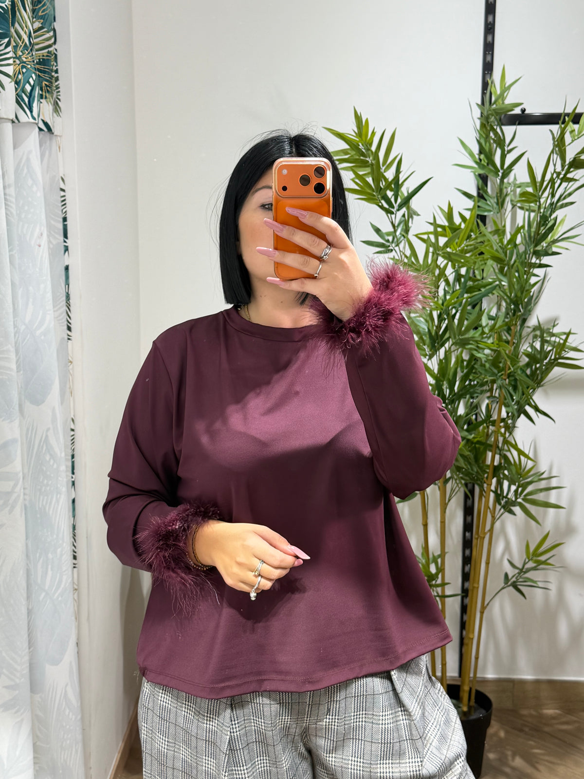 Maglia piume