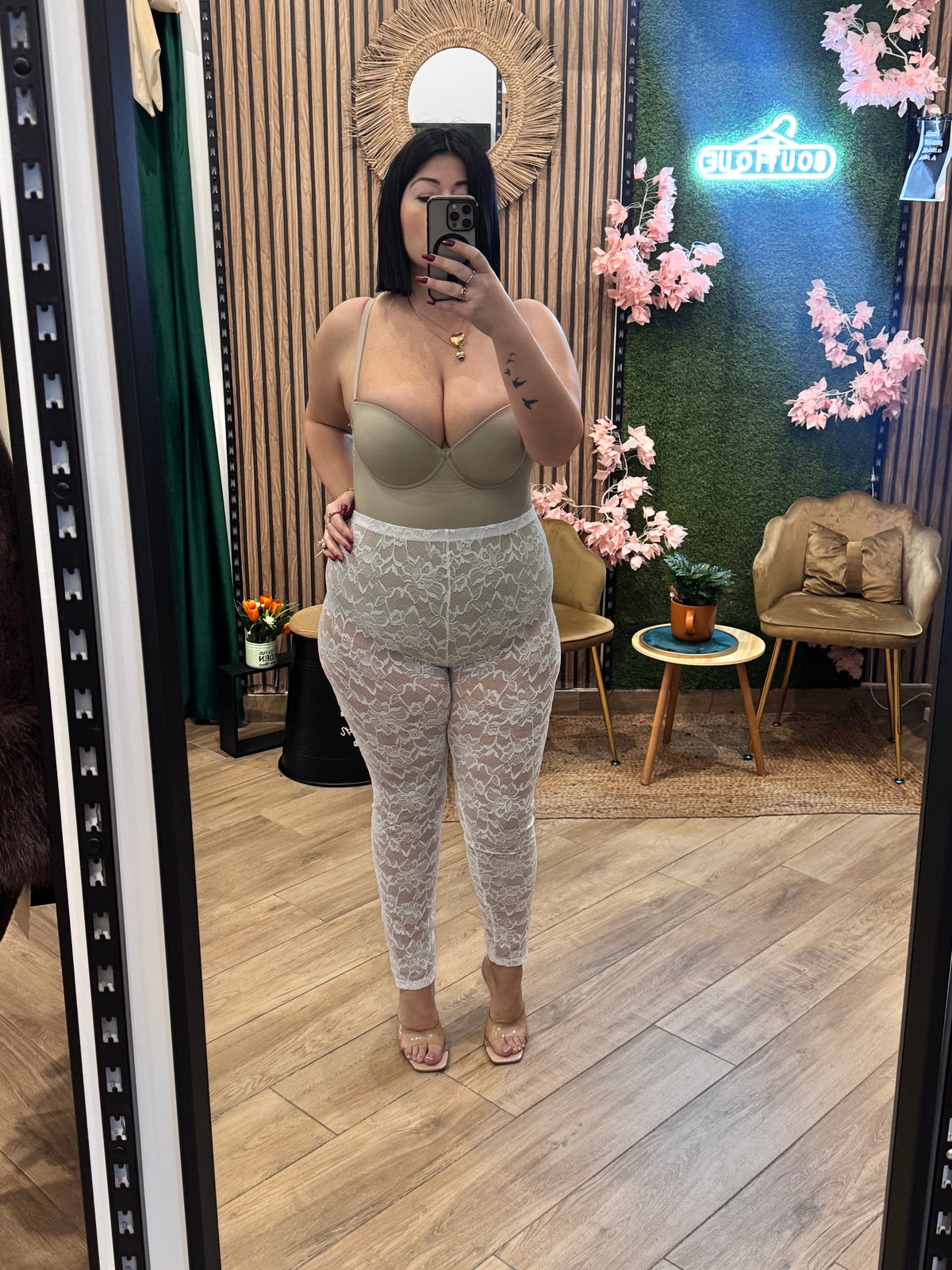 Leggins merlettato