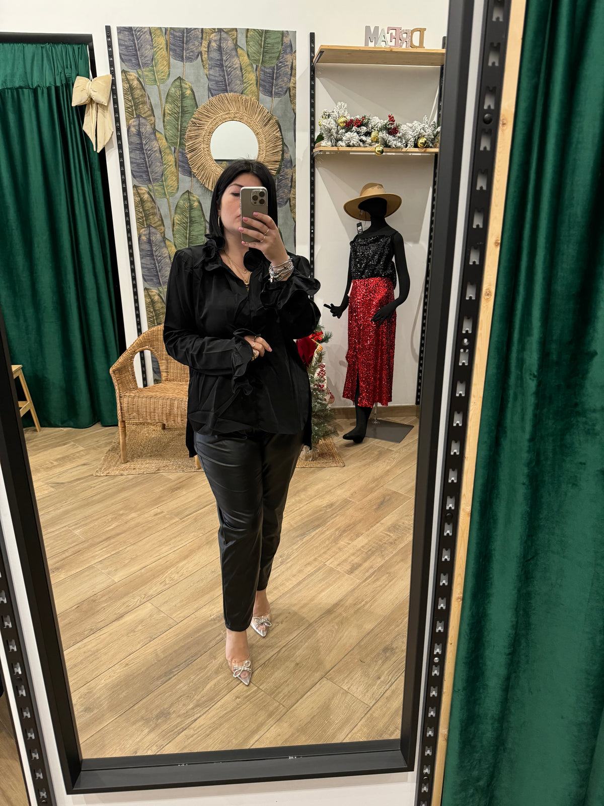 Pantalone in pelle