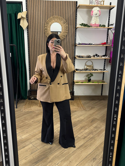 Tailleur bicolore