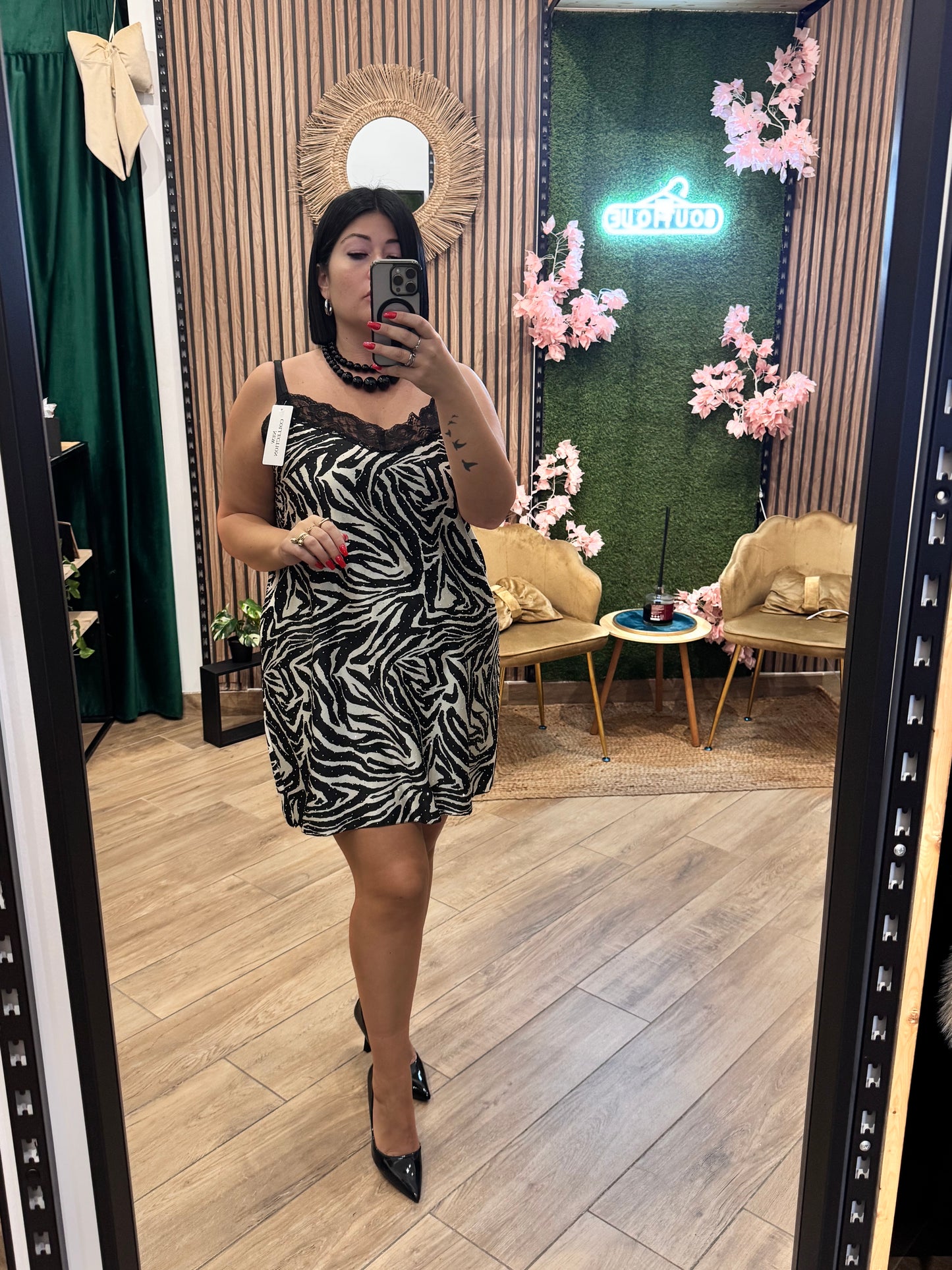 Canotta lunga Animalier