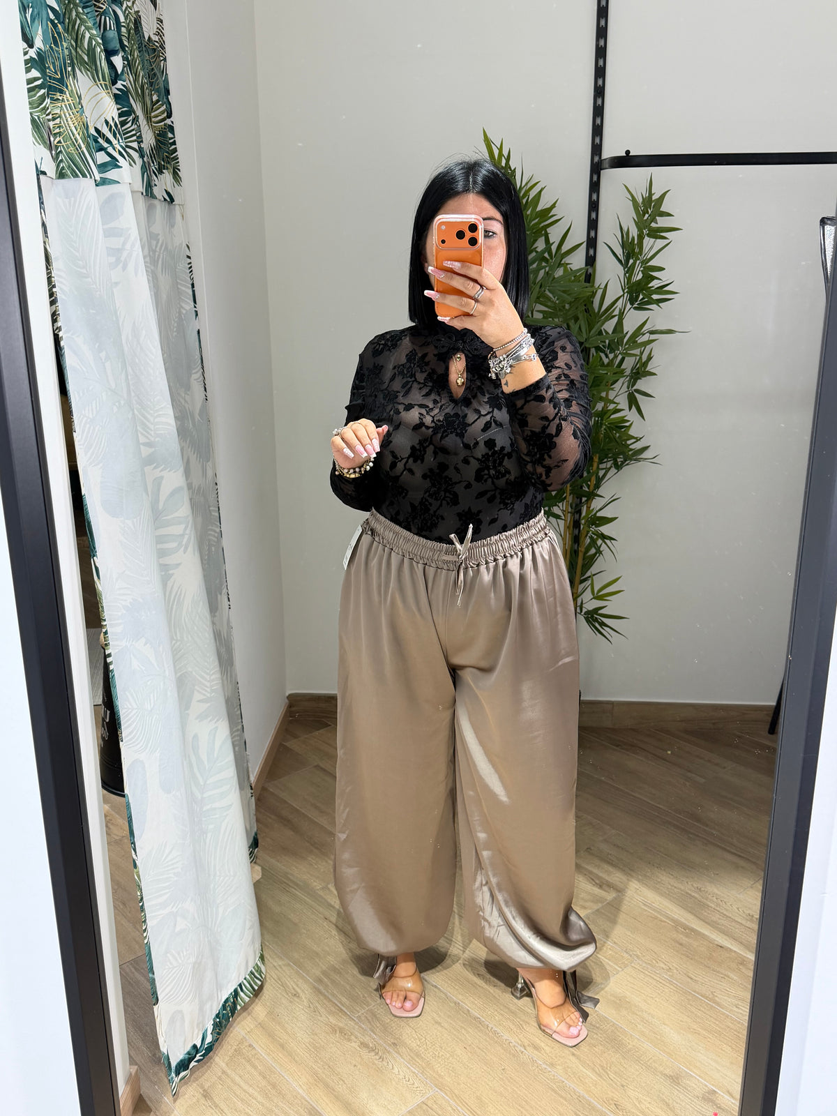 Pantalone Raso con fiocco