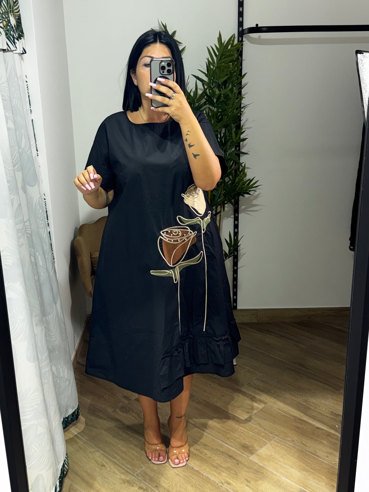 Dress con rosa