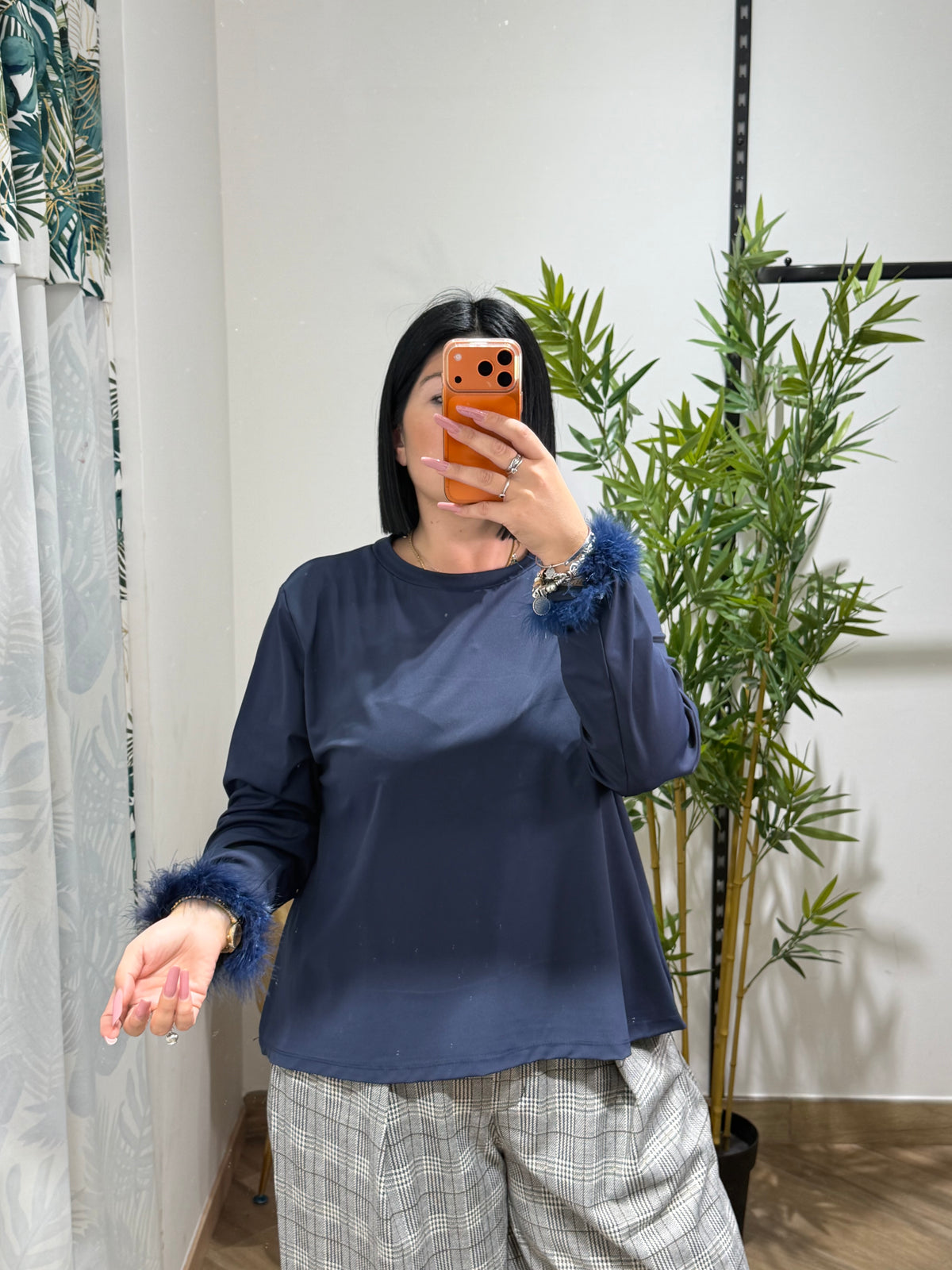 Maglia piume