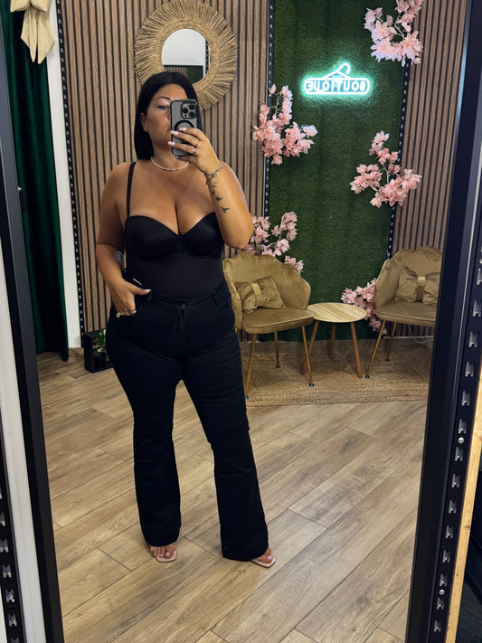Jeans zampa nero
