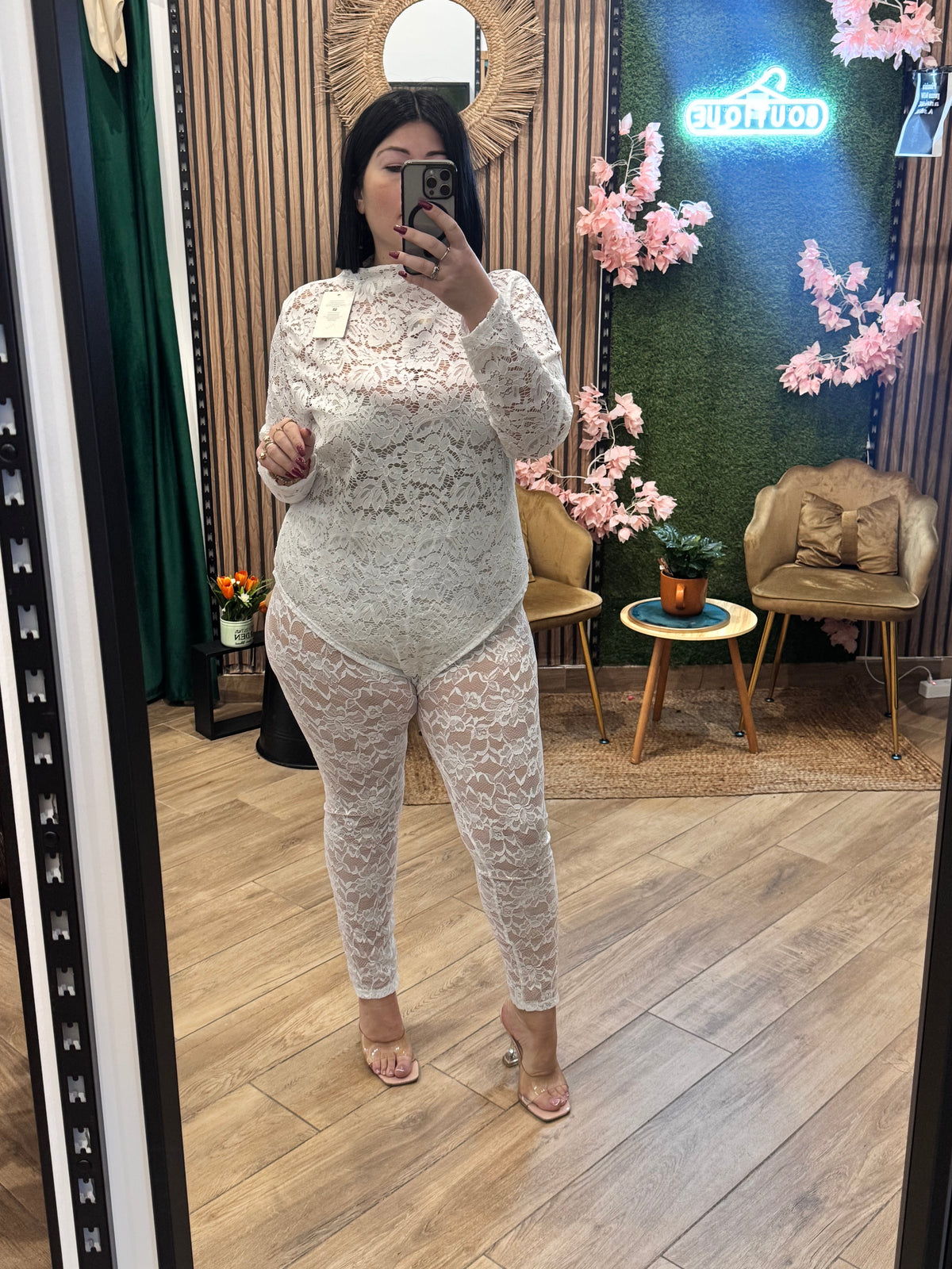 Leggins merlettato