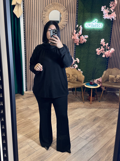 Tuta lana collo alto